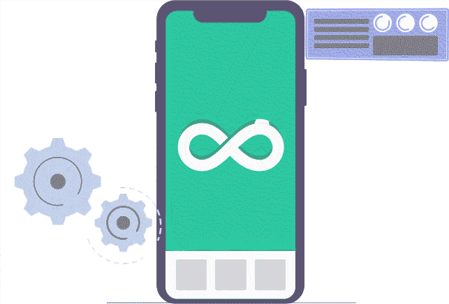 Backend API maintenance services banner illustration