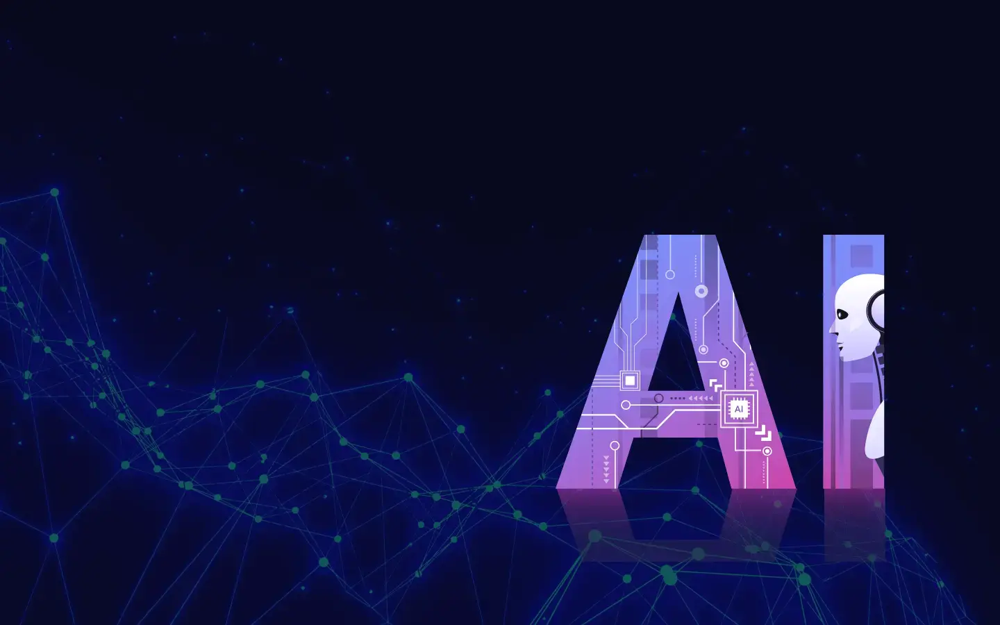 AI hero section background