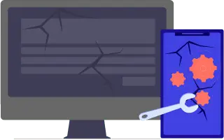 App and website maintenance services illustration