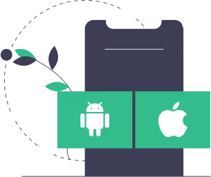 Mobile app development illustration